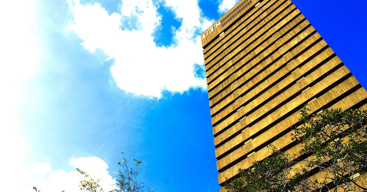 Photo of the UTS campus at the University of Technology in Sydney, Australia.