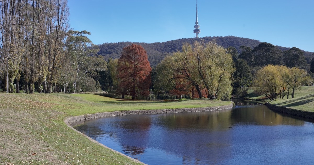 澳洲國立大學校園及遠方Telstra Tower資料照，非國會現場