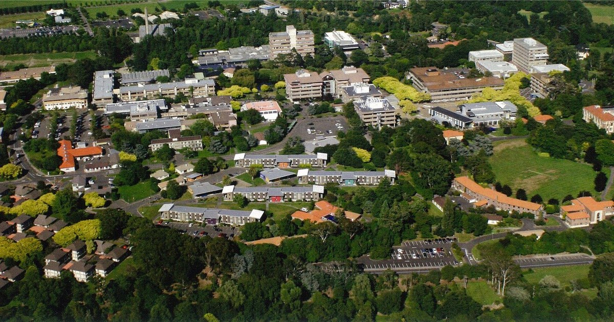 Massey大學Manawatū校園2010年空拍資料照，非2026年發布活動