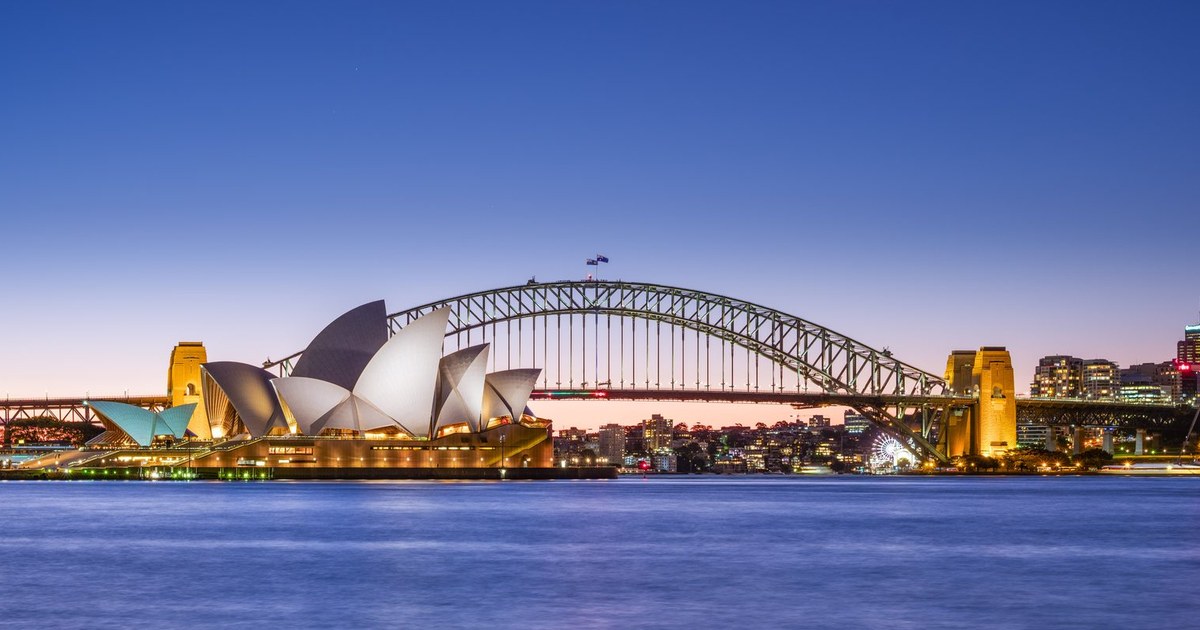 Pictures of Sydney Harbor and the Opera in Australia