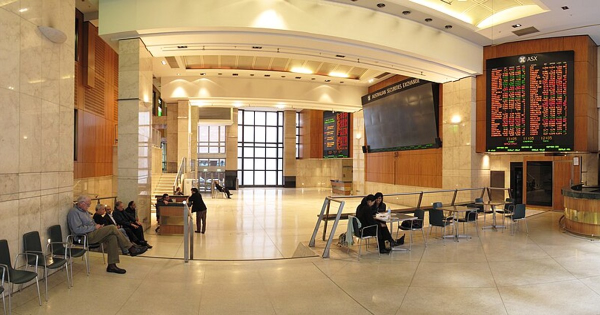 Archive photograph of the Australian Securities Exchange entrance; not an IDP office or takeover meeting
