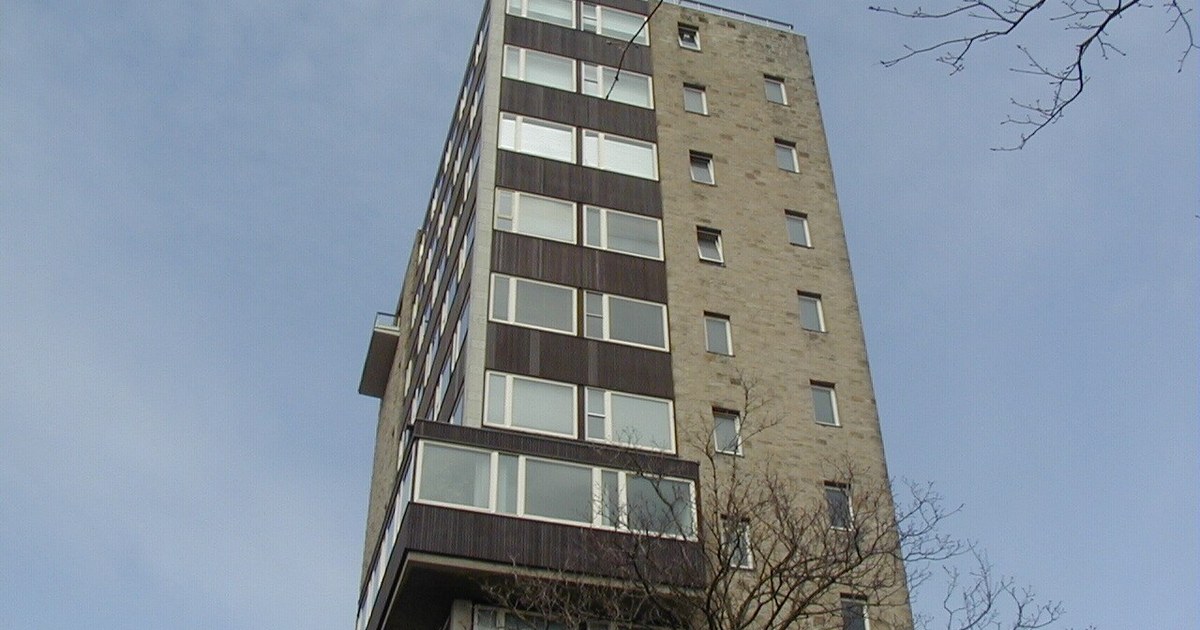 The University of Dundee Tower Building in 2006; an archive photograph, not this strike.