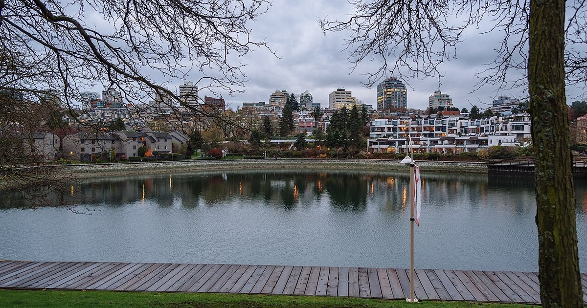 From Granville Island, looking forward to Vancouver City, 2016, not an EC school building or site