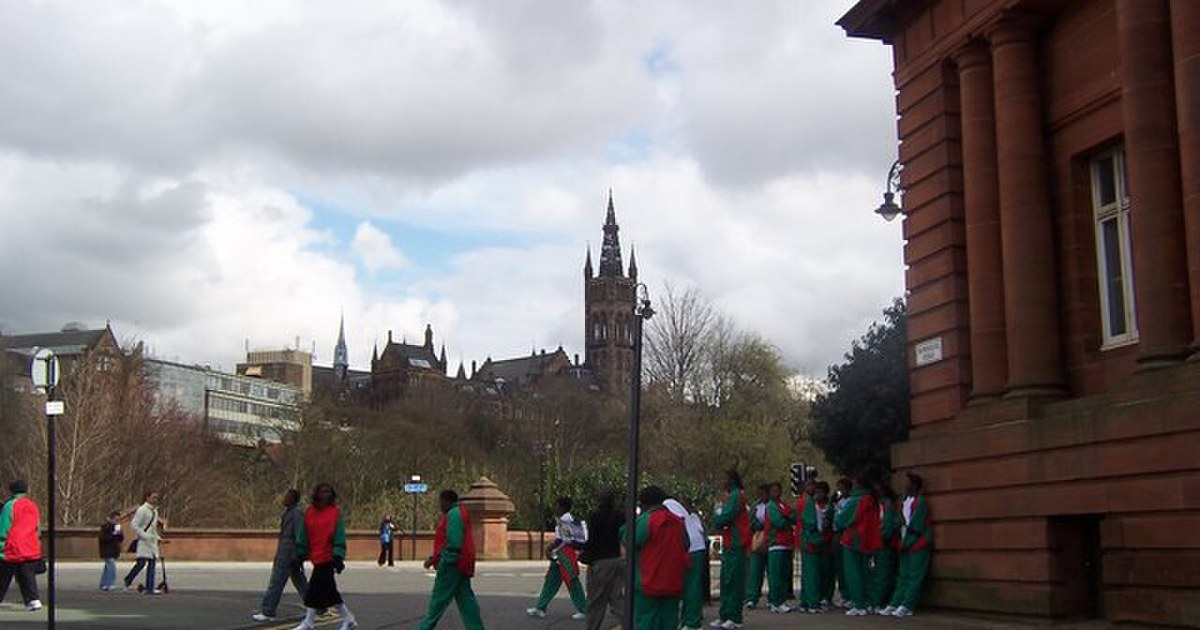 Information on the main campus at Glasgow University, Scotland, non-EAIE conference site