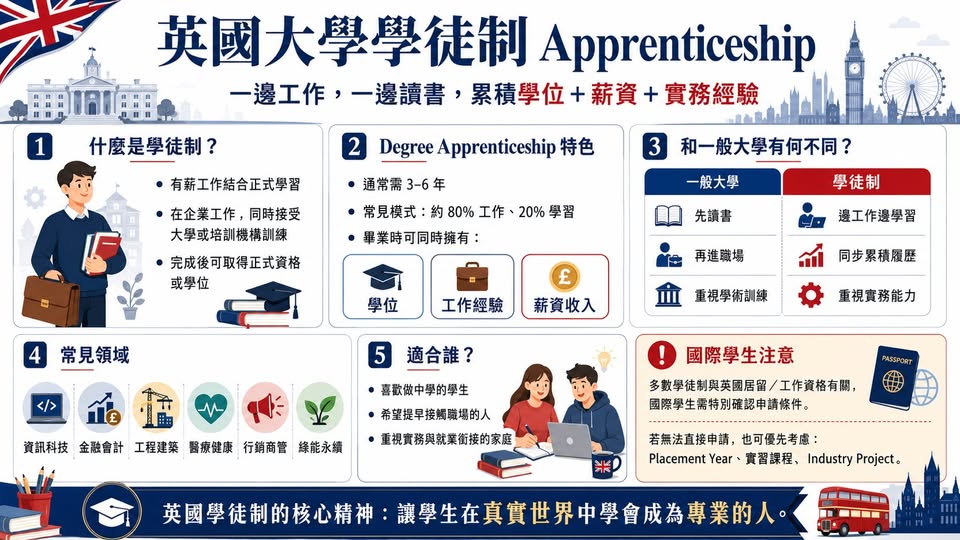Peter 的國際教育講座第 15 篇:英國大學的學徒制 Apprenticeship